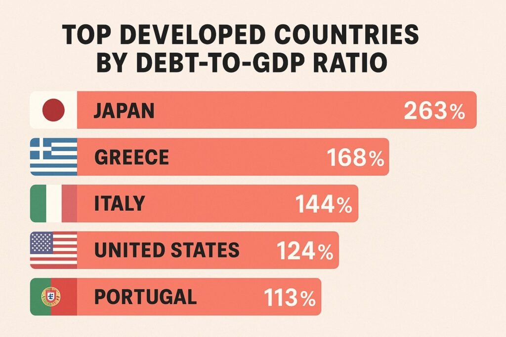 Top Countries Debt GDP